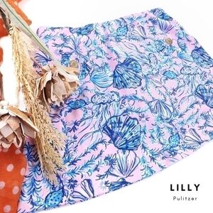 Lilly Pulitzer Pink Blue Skort Sz Xs